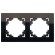 Рамка 2-постовая Stekker Катрин черный GFR00-7002-05 39519