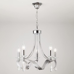 Подвесная люстра Eurosvet 60064/5 хром Подвесная люстра Eurosvet 60064/5 хром