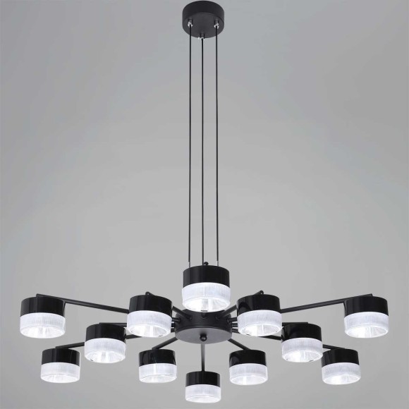 Подвесная люстра Reluce 19490-0.4-6+6 Black