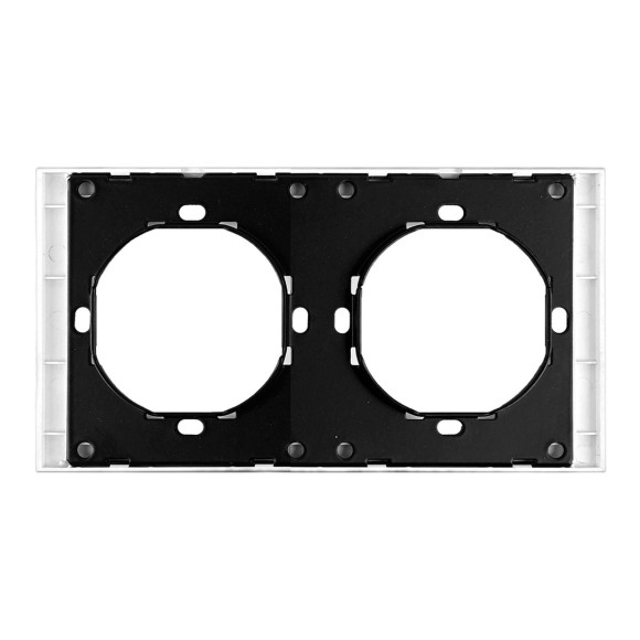 Рамка 2-местная, Stekker, PFR00-3002-01 Мия, белая магнолия 50457 Рамка 2-местная, Stekker, PFR00-3002-01 Мия, белая магнолия 50457