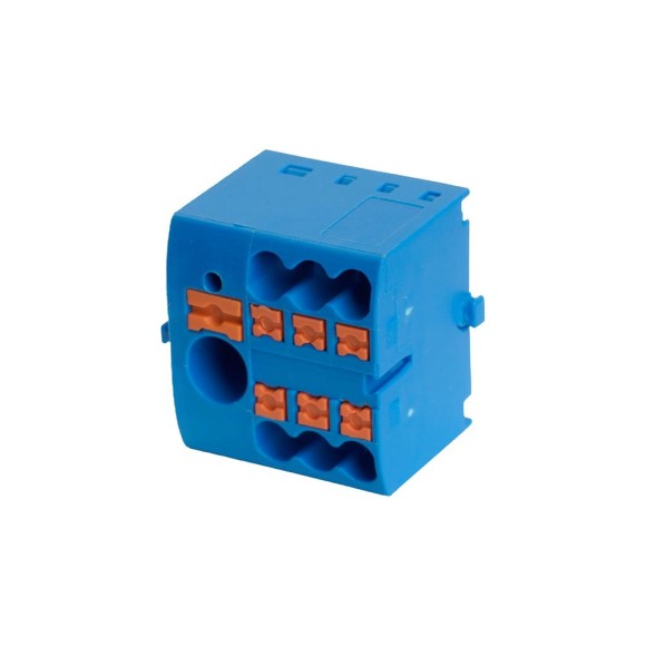 Зажим блочный (групп) для распред.тока нагрузки push-in на 6 точек, сеч 2,5 мм2, 690V,41А, LD580 PTFIX 6-06/25 Зажим блочный (групп) для распред.тока нагрузки push-in на 6 точек, сеч 2,5 мм2, 690V,41А, LD580 PTFIX 6-06/25