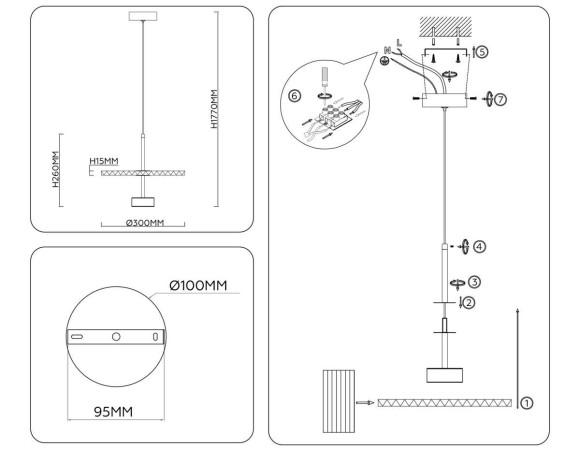 Люстра Ambrella Light HIGH LIGHT LH72603