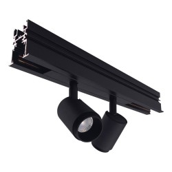 Трековый светодиодный светильник Elvan PJ-2002-2x6W-WW-BK Трековый светодиодный светильник Elvan PJ-2002-2x6W-WW-BK