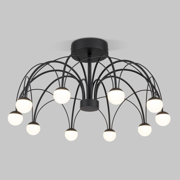Потолочная светодиодная люстра Eurosvet Ragno 90035/10 LED черный Потолочная светодиодная люстра Eurosvet Ragno 90035/10 LED черный