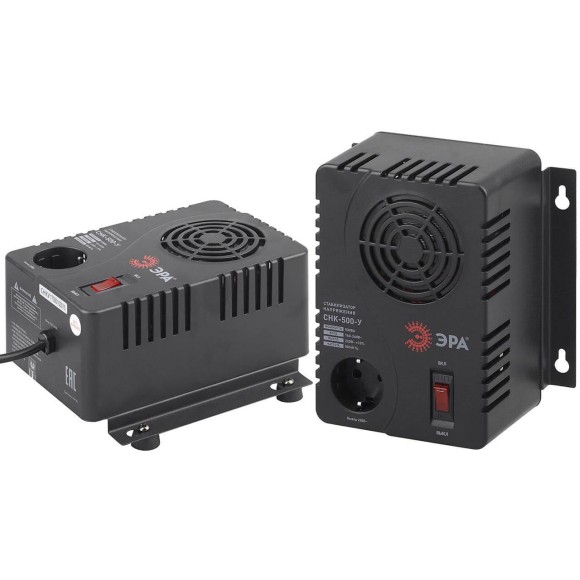 Стабилизатор напряжения ЭРА СНК-500-У Б0031063 Стабилизатор напряжения ЭРА СНК-500-У Б0031063