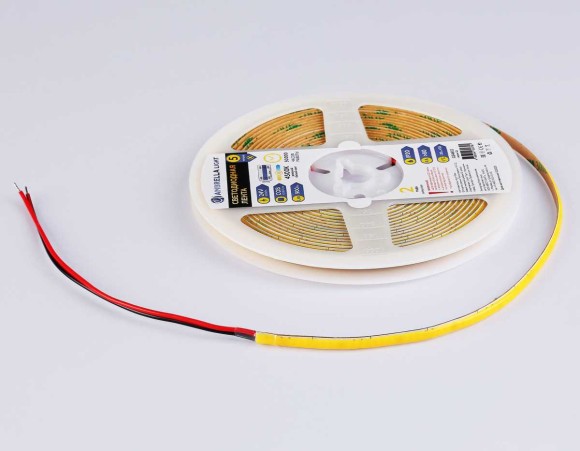 Светодиодная лента Ambrella Light GS4612 COB 400Led/10W m/ 24V IP20 4500K/ 5m*5mm*2.1mm (2 конт.) GS4612