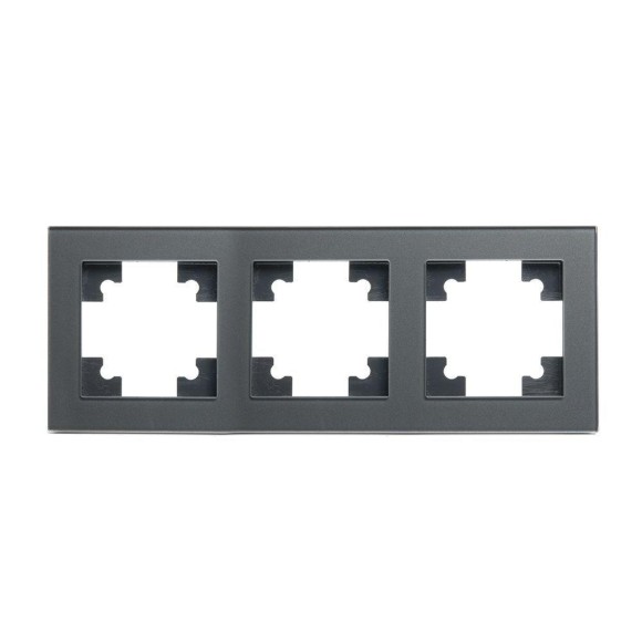 Рамка 3-постовая Stekker Катрин графит GFR00-7003-06 39541