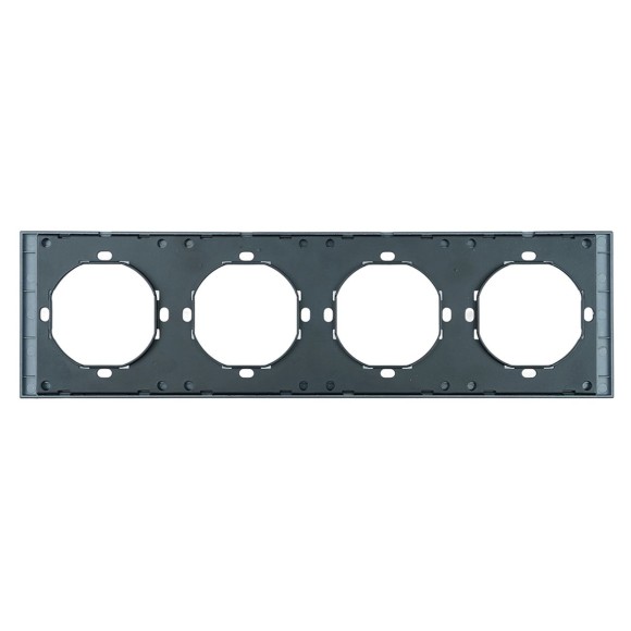 Рамка 4-местная, Stekker Мия, PFR00-3004-05, черный бархат 50464