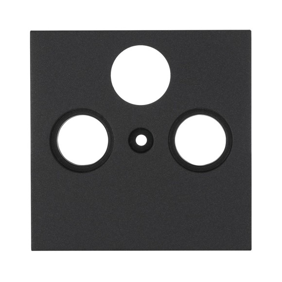 Накладка LK Studio розетки TV+FM+SAT, 2(3) отверстия (черный бархат) LK80 845208-1 Накладка LK Studio розетки TV+FM+SAT, 2(3) отверстия (черный бархат) LK80 845208-1