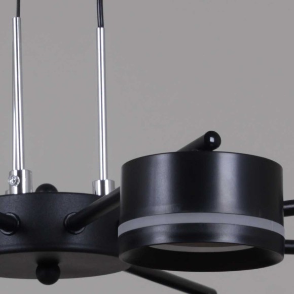 Подвесная люстра Reluce 19490-0.4-5+5 Black