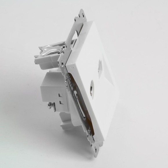 Розетка телевизионная TV + компьютерная RJ-45 Stekker Катрин GLS00-7106-01 белая 49181 Розетка телевизионная TV + компьютерная RJ-45 Stekker Катрин GLS00-7106-01 белая 49181