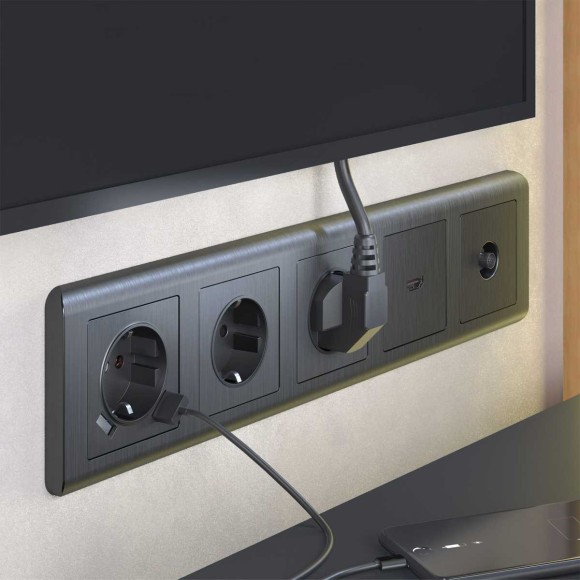 Рамка на 5 постов Werkel Stream графит W0052104 4690389162510 Рамка на 5 постов Werkel Stream графит W0052104 4690389162510