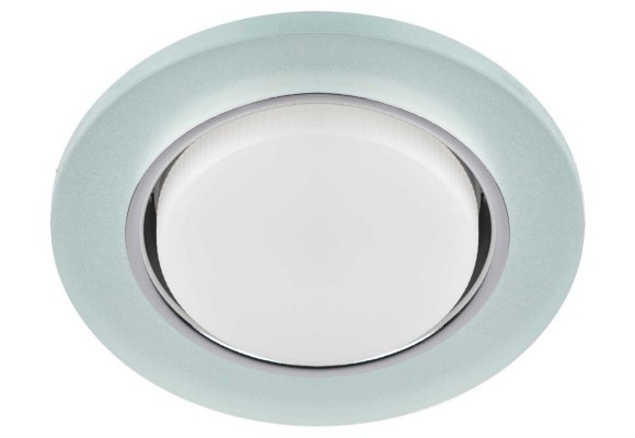 Светильник встраиваемый cо светодиодной подсветкой ЭРА DK LD51 FR под лампу GX53 белый матовый Б0057465