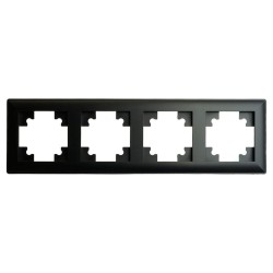 Рамка 4-постовая Stekker Катрин черный PFR00-7004-05 39815 Рамка 4-постовая Stekker Катрин черный PFR00-7004-05 39815