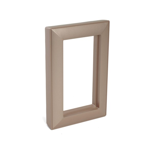 Рамка 2-местная (без перемычки), пластик, Stekker, PFR00-7012-02 Катрин, шампань 50049 Рамка 2-местная (без перемычки), пластик, Stekker, PFR00-7012-02 Катрин, шампань 50049