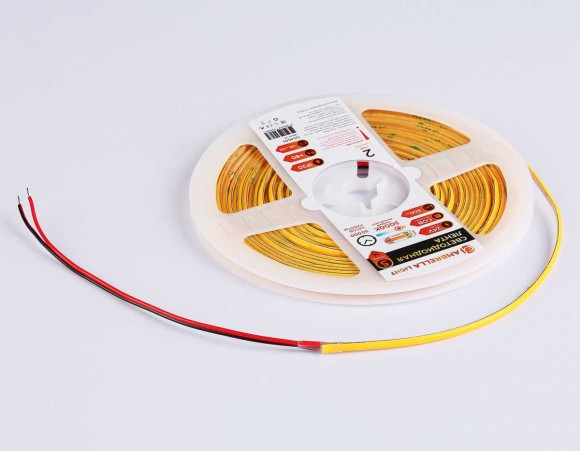 Светодиодная лента Ambrella Light GS4601 COB 384Led/ 7W m/ 24V IP20 3000K/ 5m*3mm*2mm (2 конт.) GS4601