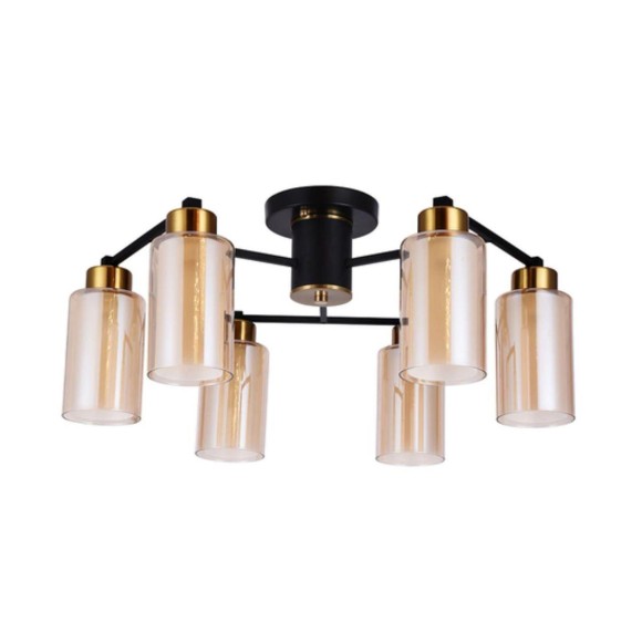 Потолочная люстра Arte Lamp Leo A7027PL-6BK Потолочная люстра Arte Lamp Leo A7027PL-6BK