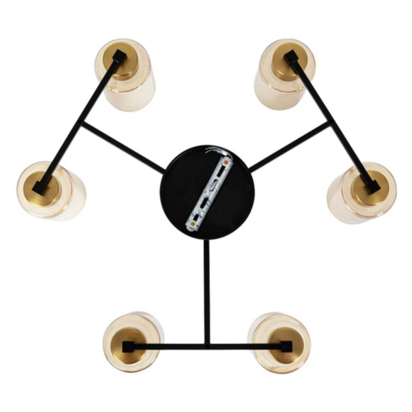 Потолочная люстра Arte Lamp Leo A7027PL-6BK Потолочная люстра Arte Lamp Leo A7027PL-6BK