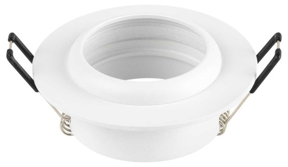 Светильник встраиваемый алюминиевый ЭРА KL109 WH под лампу MR16 GU5.3 белый матовый Б0061823