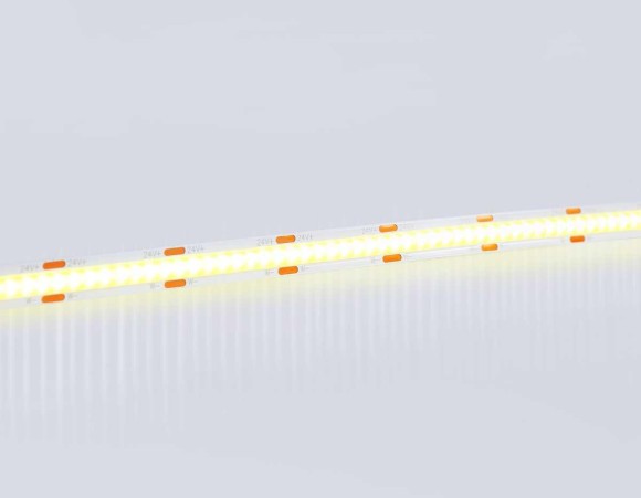 Светодиодная лента Ambrella Light GS4901 COB 608Led/ 12W m/ 24V IP20 CCT 3000-6500K/ 5m*8mm*2.2mm (3 конт.) GS4901