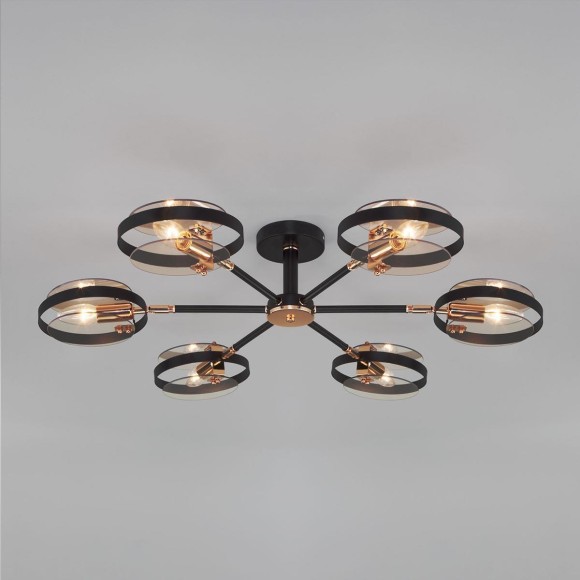 Потолочная люстра Eurosvet Gallo 70121/6 черный