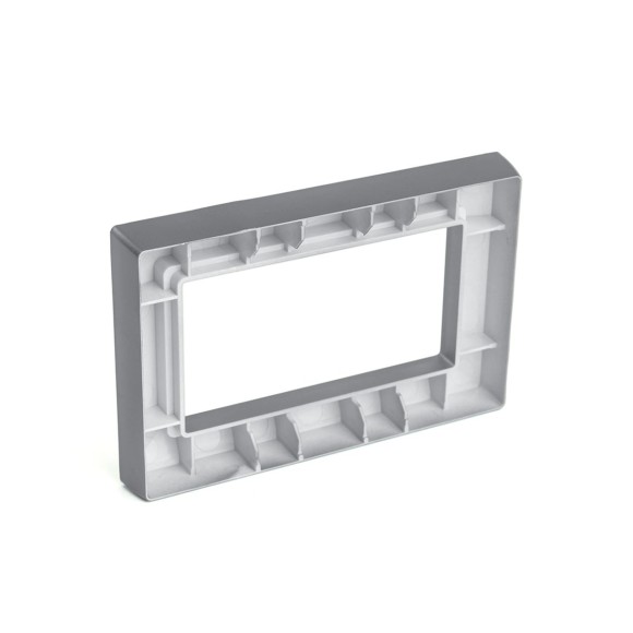 Рамка 2-местная (без перемычки), пластик, Stekker, PFR00-7012-06 Катрин, графит 50045