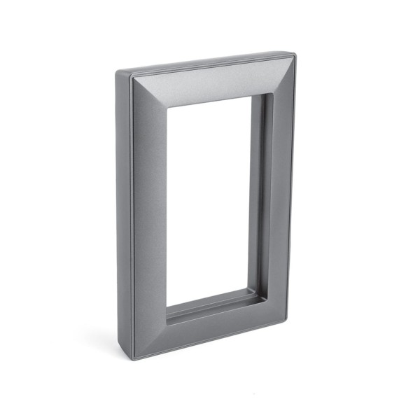 Рамка 2-местная (без перемычки), пластик, Stekker, PFR00-7012-06 Катрин, графит 50045