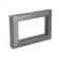 Рамка 2-местная (без перемычки), пластик, Stekker, PFR00-7012-06 Катрин, графит 50045