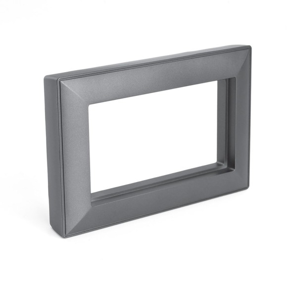 Рамка 2-местная (без перемычки), пластик, Stekker, PFR00-7012-06 Катрин, графит 50045