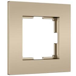 Рамка на 1 пост Slab шампань софт W0012911 a071623
