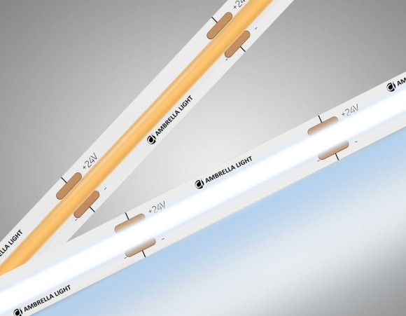 Светодиодная лента Ambrella Light GS4753 COB 528Led/14W m/ 24V IP20 6500K/ 5m*10mm*2mm (2 конт.) GS4753