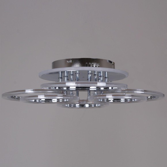 Потолочная светодиодная люстра Reluce 09812-3.3-3+3D CR (RGB)