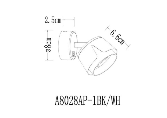 Спот Arte Lamp Amaks A8028AP-1WH