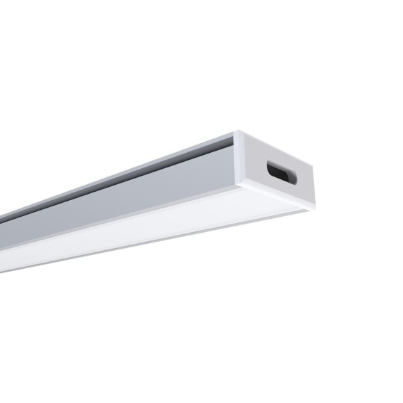 Профиль накладной с рассеивателем серебро 1м. OGM GM-08-05 Профиль накладной с рассеивателем серебро 1м. OGM GM-08-05