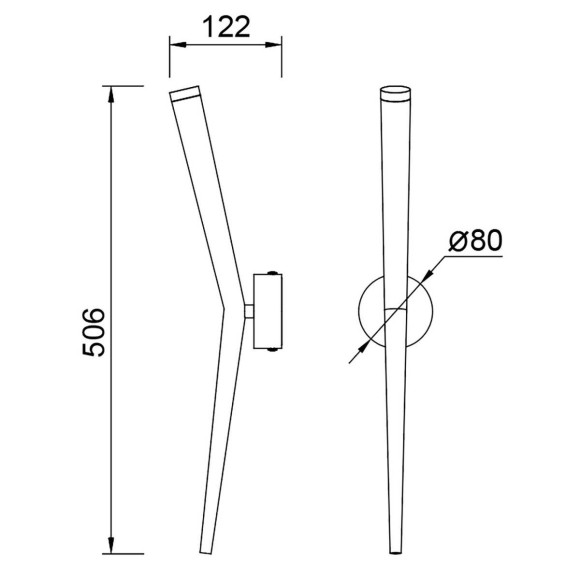 Настенный светильник Mantra Boomerang 9241 Настенный светильник Mantra Boomerang 9241