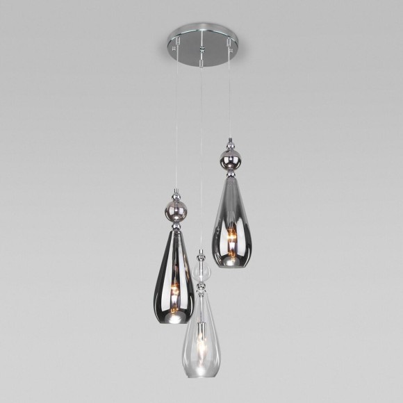 Подвесной светильник Eurosvet 50202/3 хром Подвесной светильник Eurosvet 50202/3 хром
