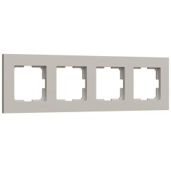 Рамка на 4 поста Werkel Slab дымчатый софт W0042917 a071628