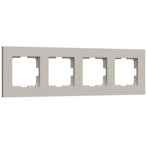 Рамка на 4 поста Werkel Slab дымчатый софт W0042917 a071628