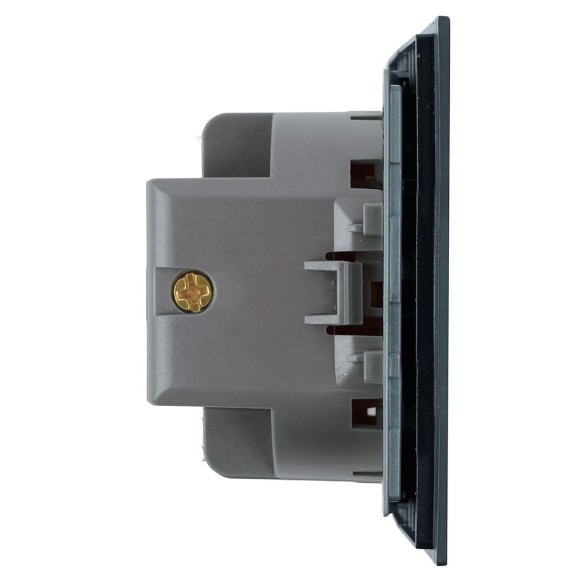 Выключатель 1-клавишный самовозвратный (механизм), Stekker, 250В, 10А Мия, RSW10-3112-05, черный бархат 50574 Выключатель 1-клавишный самовозвратный (механизм), Stekker, 250В, 10А Мия, RSW10-3112-05, черный бархат 50574