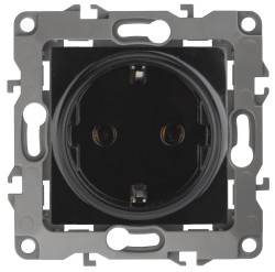 Розетка ЭРА 12 2P E Schuko со шторками 16A 250V 12-2102-06 Б0014692 Розетка ЭРА 12 2P E Schuko со шторками 16A 250V 12-2102-06 Б0014692