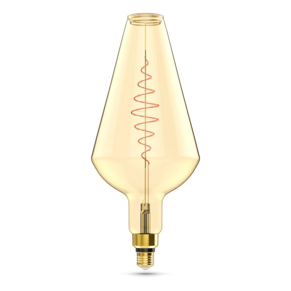 Лампа светодиодная филаментная Gauss E27 8,5W 2000K янтарная 180802105