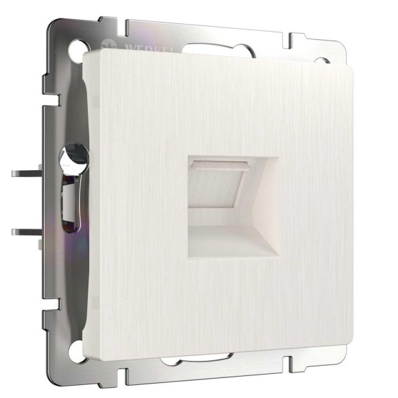 Телефонная розетка Werkel RJ-11 перламутровый рифленый W1182013 4690389172731 Телефонная розетка Werkel RJ-11 перламутровый рифленый W1182013 4690389172731