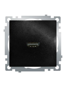 Розетка HDMI 2.1, Type A  (механизм), STEKKER GLS00-7118-05, серия Катрин, черный 50062