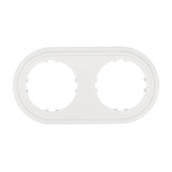 Рамка LK Studio 2-постовая круглая (белый) Vintage-Classic 889204-1