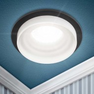 Светильник встраиваемый декоративный ЭРА DK95 BK под лампу MR16 GU5.3 черный Б0055591 Светильник встраиваемый декоративный ЭРА DK95 BK под лампу MR16 GU5.3 черный Б0055591