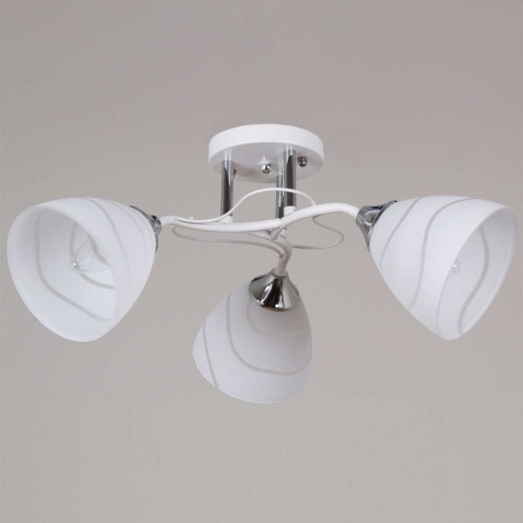 Потолочная люстра Reluce 89360-0.3-03 WH+CR Потолочная люстра Reluce 89360-0.3-03 WH+CR