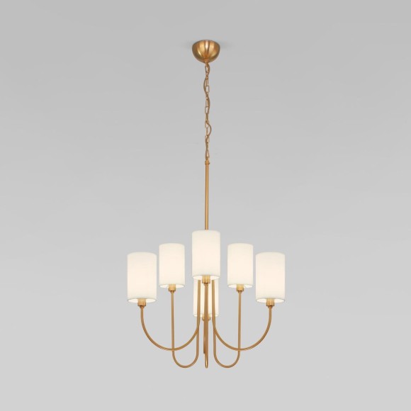 Подвесная люстра Eurosvet Abbey 60164/6 латунь Smart