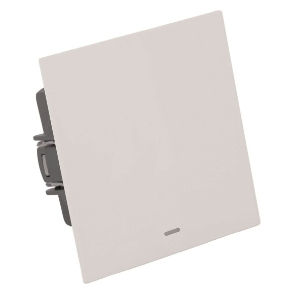 Выключатель 1-клавишный c индикатором (механизм), Stekker, 250В, 10А Мия, RSW10-3101-08, пудровый жемчуг 50475