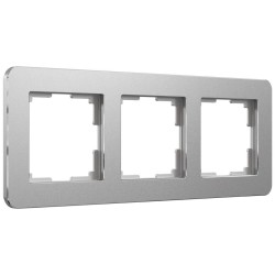 Рамка Werkel Platinum на 3 поста алюминий W0032606 4690389184475 Рамка Werkel Platinum на 3 поста алюминий W0032606 4690389184475