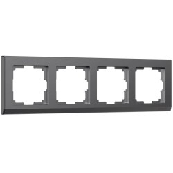 Рамка Werkel Stark на 4 поста графит W0041864 4690389194528 Рамка Werkel Stark на 4 поста графит W0041864 4690389194528